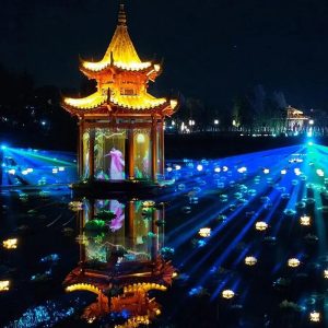 全国首个大型沉浸式光影体验秀——大丰力作“夜书·今生缘”震撼首演